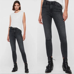 All Saints Roxanne Cropped High-Rise Skinny Jean